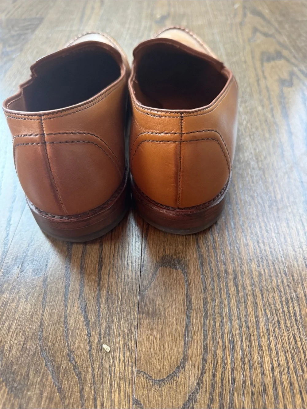 Allen Edmonds Cognac Leather Penny Loafers